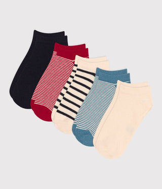 Children's Cotton Jersey Striped Socks - 5-Pack