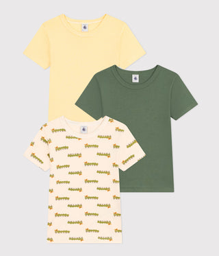 Children's Short-Sleeved Cotton T-shirts - 3-Pack