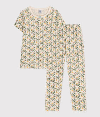 Children's Cotton Floral Print Pyjamas