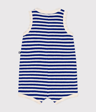 Babies' Terry Striped Short Playsuit