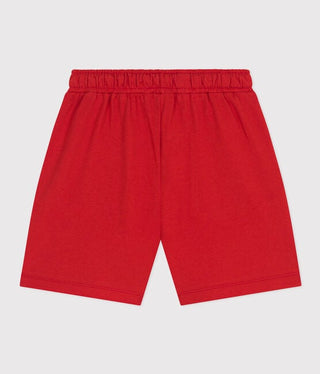 Boys' Red Cotton Shorts