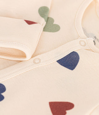 Babies' Heart Printed Cotton Jumpsuit /Sleeping Bag