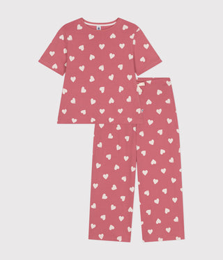 Women's Cotton Heart Print Pyjamas