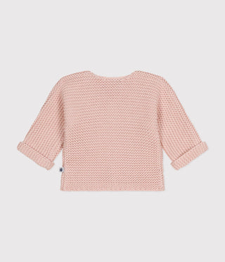 Babies' Moss Stitch Knit Cardigan