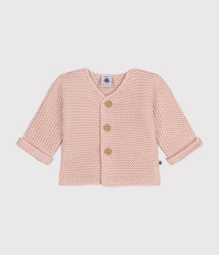 Babies' Moss Stitch Knit Cardigan