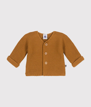 Babies' Moss Stitch Knit Cardigan