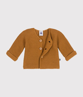 Babies' Moss Stitch Knit Cardigan