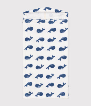 Babies' Whale Patterned Terry Bath Cape