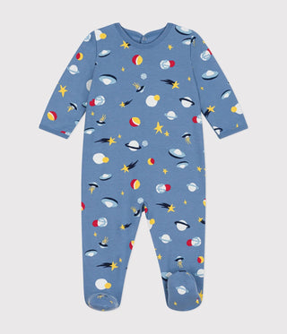 Babies' Brushed Fleece Space Print Pyjamas