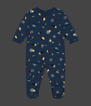 Babies' Brushed Fleece Space Print Pyjamas