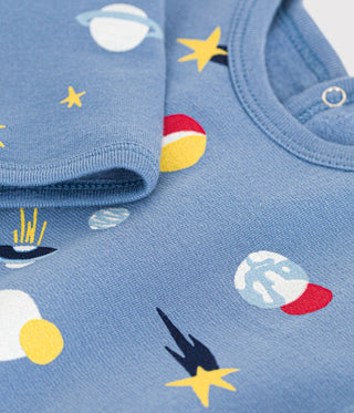 Babies' Brushed Fleece Space Print Pyjamas