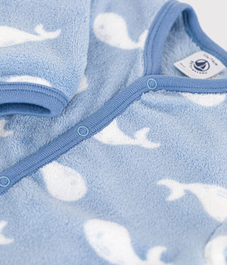 Babies' Whale Printed Fleece Onesie