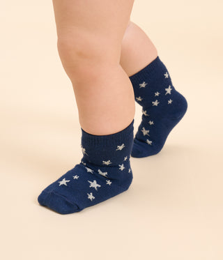 Babies' Starry Cotton Socks - 2-Pack