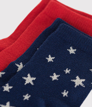 Babies' Starry Cotton Socks - 2-Pack