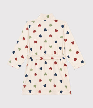 Children's Heart Printed Fleece Dressing Gown