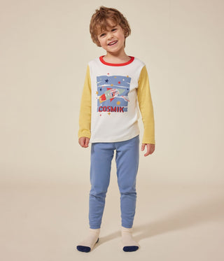 Children's Space-Themed Plain Cotton Pyjamas