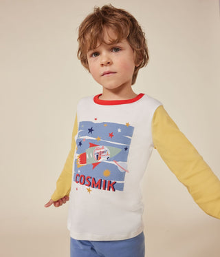 Children's Space-Themed Plain Cotton Pyjamas