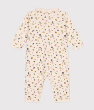 Babies' Cotton Floral Print Footless Pyjama Suit