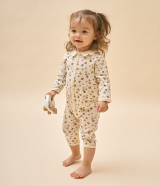 Babies' Cotton Floral Print Footless Pyjama Suit