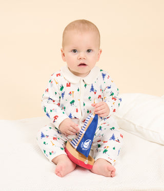 Babies' Paris Print Footless Cotton Pyjamas