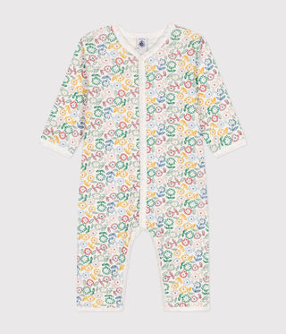 Babies' Flora Printed Cotton Footless Pyjama Suit