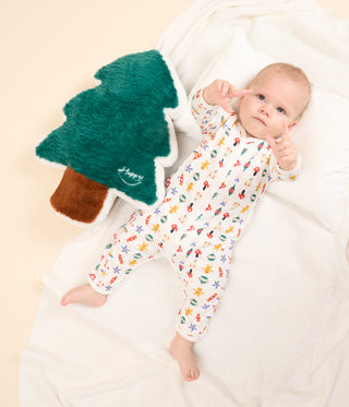 Babies' Christmas Printed Cotton Footless Pyjama Suit