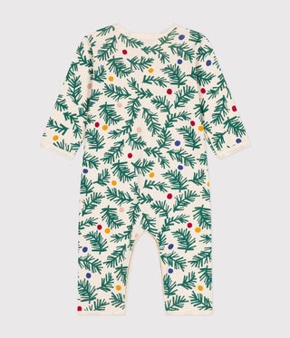 Babies' Christmas Tree Print Footless Cotton Pyjamas