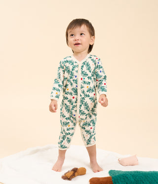 Babies' Christmas Tree Print Footless Cotton Pyjamas