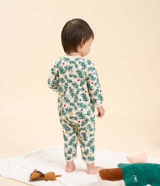 Babies' Christmas Tree Print Footless Cotton Pyjamas