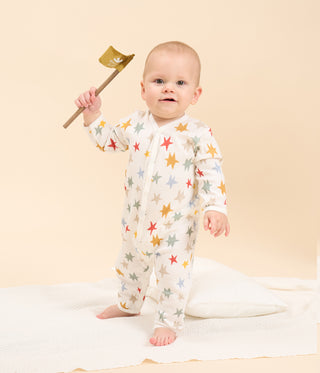 Babies' Star Print Footless Cotton Pyjamas