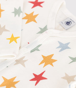 Babies' Star Print Footless Cotton Pyjamas