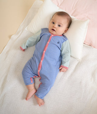 Babies' Stripy Footless Cotton Pyjamas