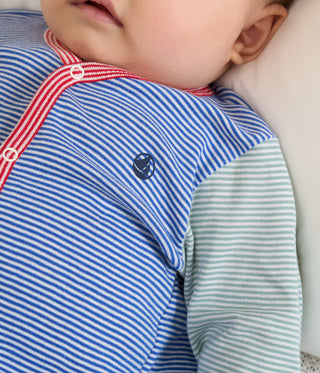 Babies' Stripy Footless Cotton Pyjamas