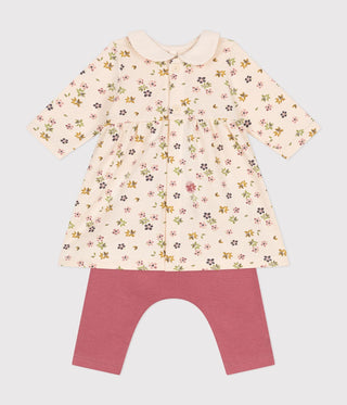 Babies' Cotton Dress and Leggings Set