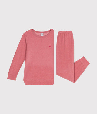 Children's Plain Pyjamas in Brushed Terry Towelling