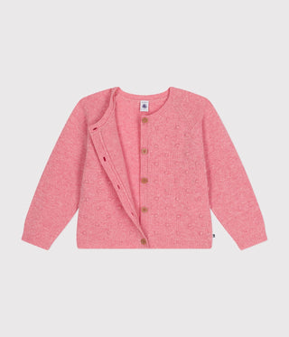 Girls' Cardigan Containing Wool