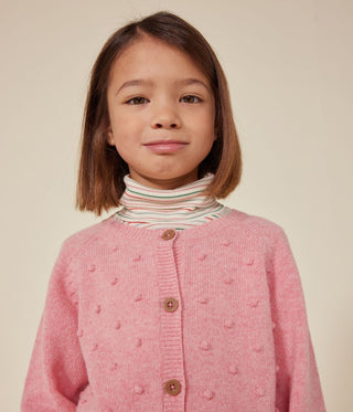 Girls' Cardigan Containing Wool