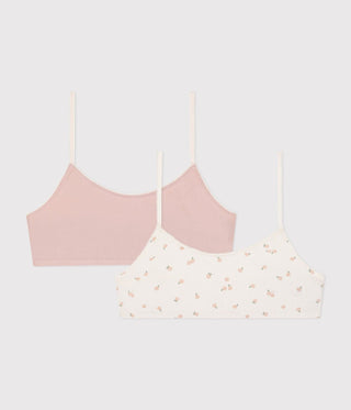 Girls' Cotton And Elastane Bra Tops