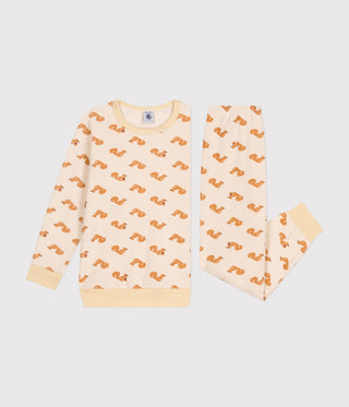 Children's Squirrel Print Brushed Terry Towelling Pyjamas