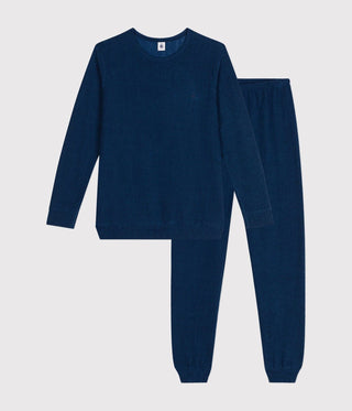 Junior Plain Junior Pyjamas In Terry Towelling