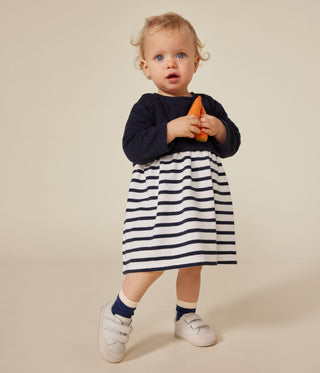 Babies' Long-Sleeved Tube Knit Dress