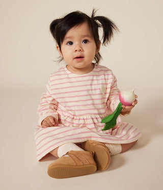 Babies' Long-Sleeved Tube Knit Dress