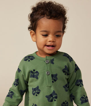 Babies' Long-Sleeved Fleece Jumpsuit