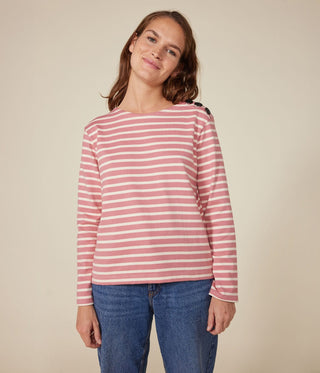 Women's Buttoned Cotton Breton Top