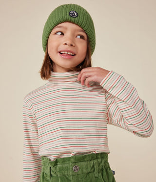 Girls' Cotton Polo Neck