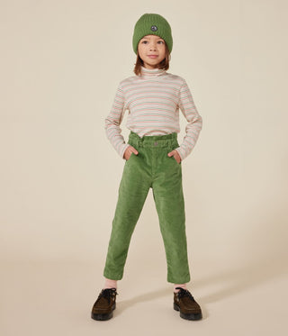 Girls' Cotton Polo Neck