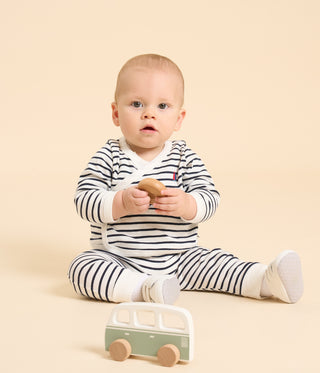 Babies' Three-Piece Stripy Cotton Outfit