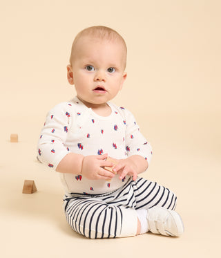 Babies' Three-Piece Stripy Cotton Outfit