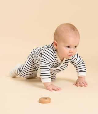 Babies' Three-Piece Stripy Cotton Outfit