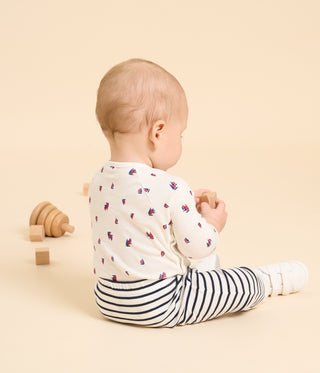 Babies' Three-Piece Stripy Cotton Outfit